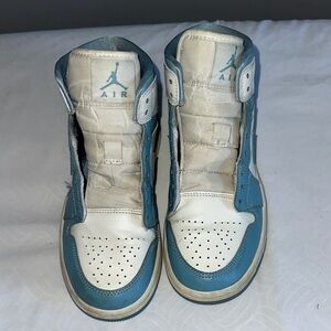 Used Nike Air Jordans- Blue and White